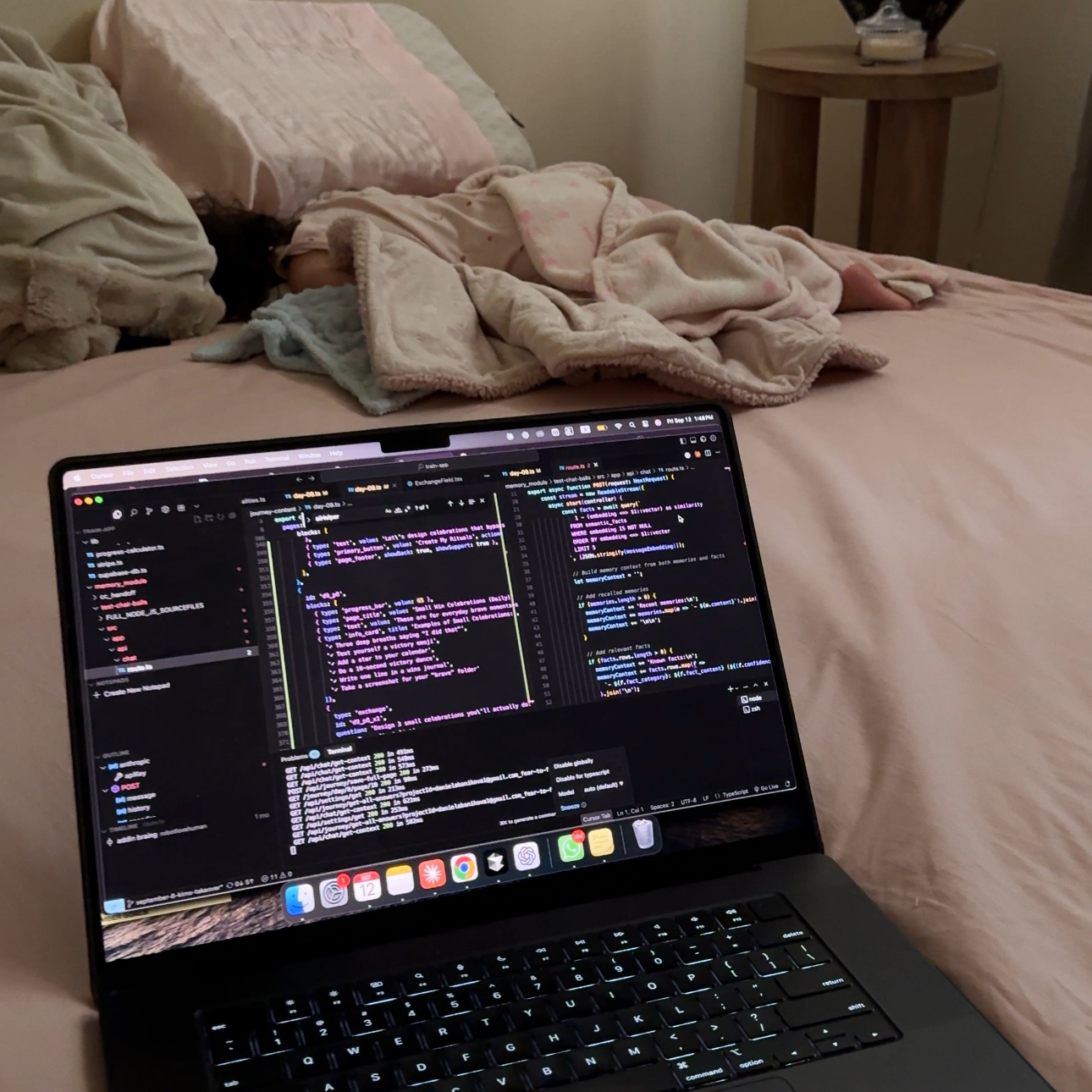 Coding while toddler naps